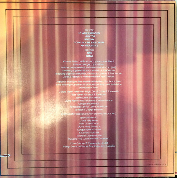Temptations, The - 1990 (Vinyl) Image