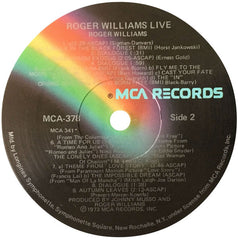 Roger Williams (2) - Roger Williams Live (Vinyl) Image