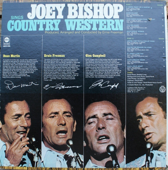 Joey Bishop - Sings Country Western (Vinyl) Image