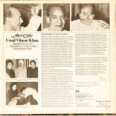 Vilayat Khan - AftaÃ¤b-E-Sitar (Vinyl) Image