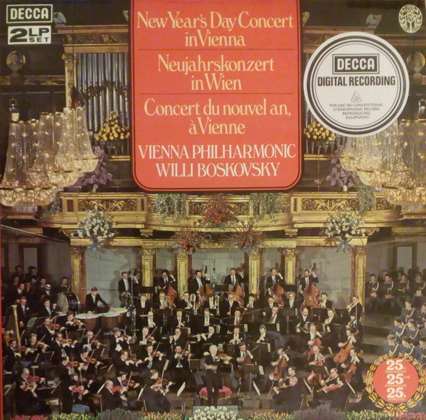Wiener Philharmoniker, Willi Boskovsky - New Year's Day Concert In Vienna = Neujahrskonzert In Wien = Concert Du Nouvel An, A Vienne (Vinyl) (2 LP) Image