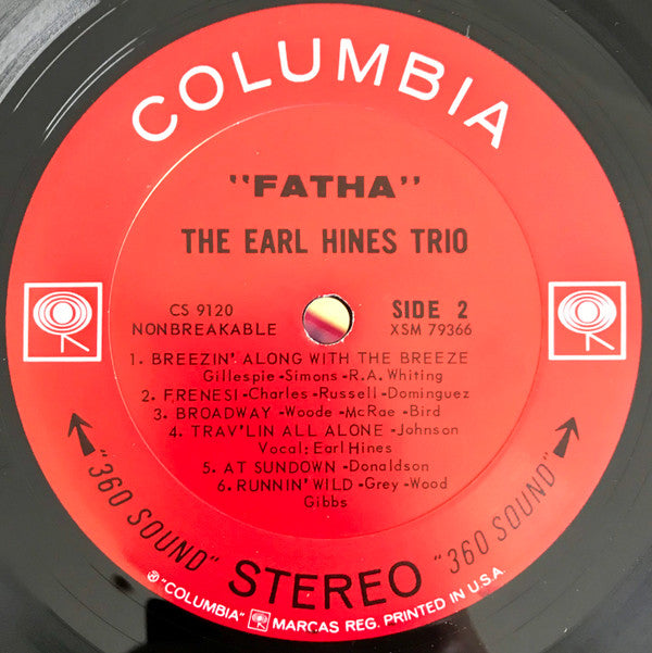 Earl Hines Trio, The - Fatha (Vinyl)