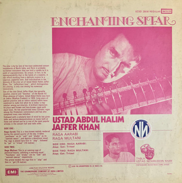 Abdul Halim Jaffer Khan - Enchanting Sitar (Vinyl)