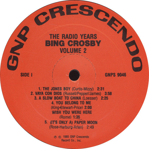 Bing Crosby - The Radio Years, Volume 2 (Vinyl) Image