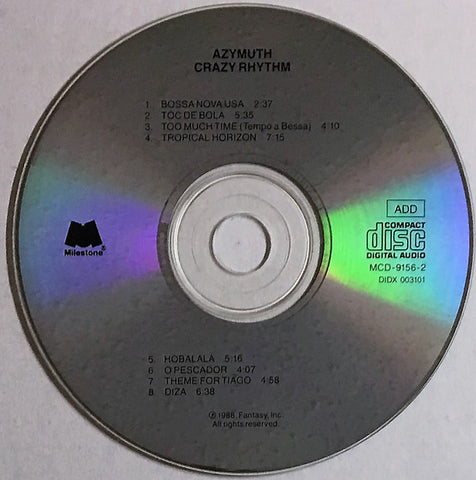 Azymuth - Crazy Rhythm (CD) Image