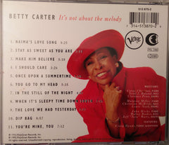 Betty Carter - It's Not About The Melody (CD) Image