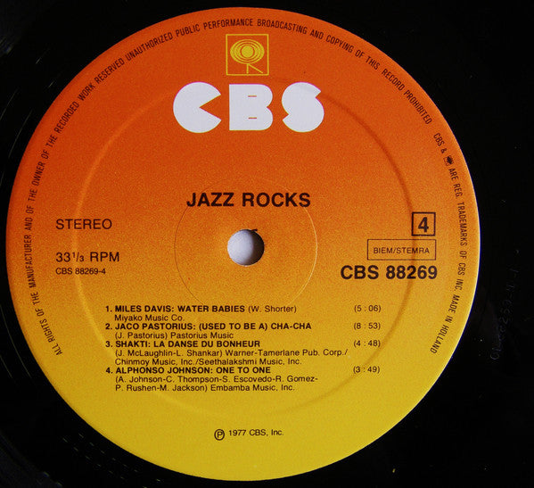 Various - Jazz Rocks (Vinyl) (2 LP) Image