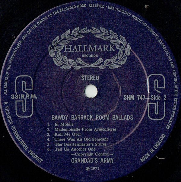 Grandad's Army - Bawdy Barrack-Room Ballads (Vinyl)