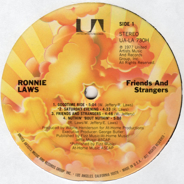 Ronnie Laws - Friends And Strangers (Vinyl) Image