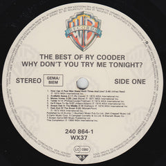 Ry Cooder - Why Don't You Try Me Tonight? The Best Of Ry Cooder (Vinyl)
