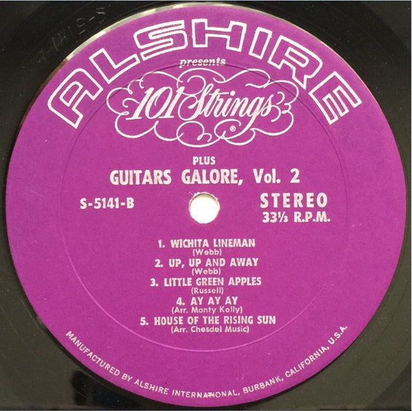 101 Strings Plus Guitars Galore - Guitars Galore, Volume 2 (Vinyl) Image