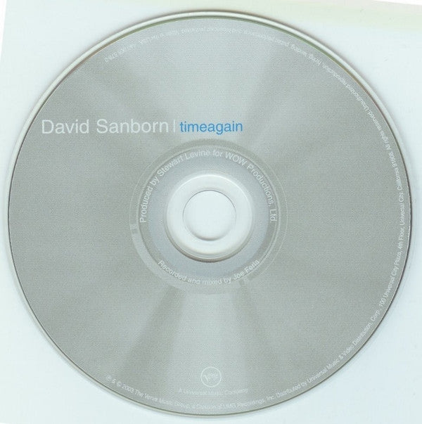 David Sanborn - Timeagain (CD) Image