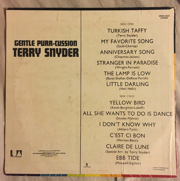 Terry Snyder - Gentle Purr-Cussion (Vinyl)