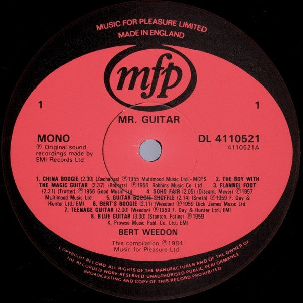 Bert Weedon - Mr Guitar (Vinyl) (2)