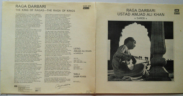 Amjad Ali Khan - Raga Darbari (Vinyl)