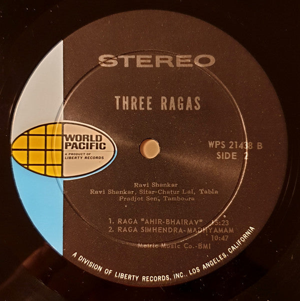 Ravi Shankar - Three Ragas (Vinyl)