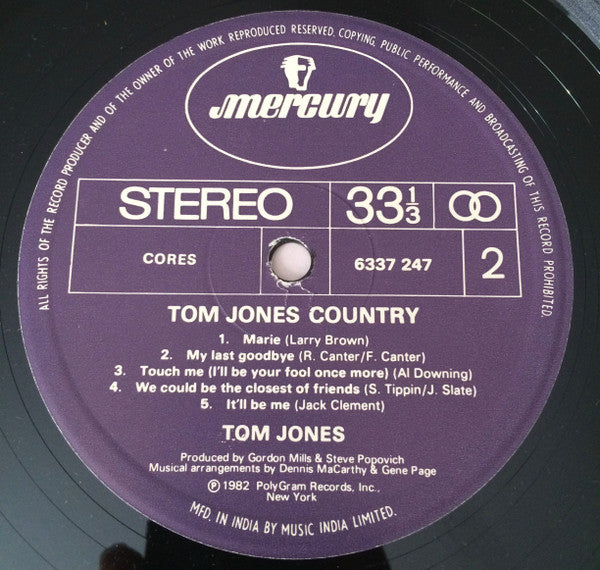 Tom Jones - Country (Vinyl) Image