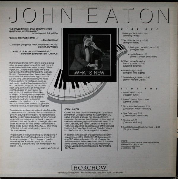 Johnny Eaton - What's New (Vinyl)