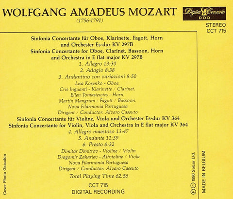 Wolfgang Amadeus Mozart - Sinfonie Concertanti (CD) Image