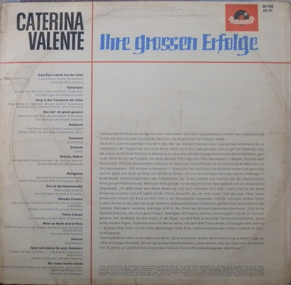 Caterina Valente - Ihre Grossen Erfolge (Vinyl)