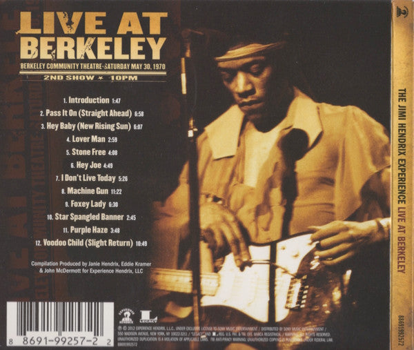 Jimi Hendrix Experience, The - Live At Berkeley (CD)