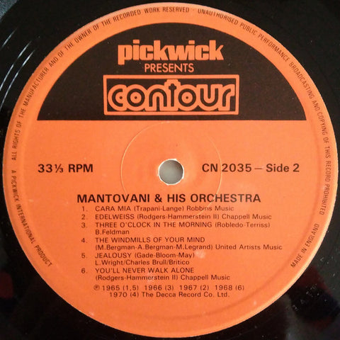 Mantovani And His Orchestra - Beautiful Music (Vinyl)