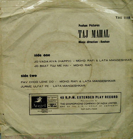 Roshan (2) - Taj Mahal (45-RPM)