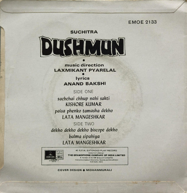 Laxmikant-Pyarelal - Dushmun (45-RPM) Image