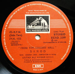 Ali Akbar Khan - From The Concert Hall (Vinyl)