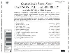 Cannonball Adderley With Bossa Rio - Cannonball's Bossa Nova (CD) Image