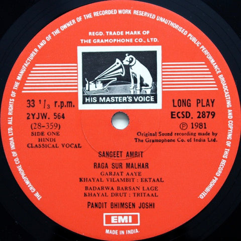 Bhimsen Joshi - Sangeet Amrit (Vinyl)