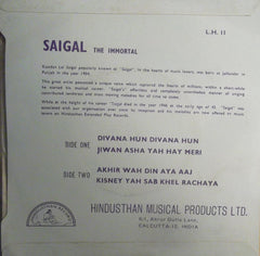 K. L. Saigal - Saigal The Immortal (45-RPM)