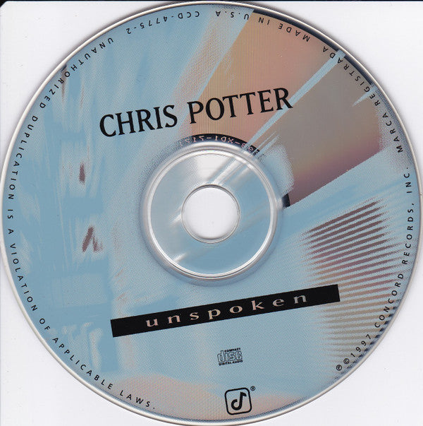 Chris Potter (2) - Unspoken (CD) Image