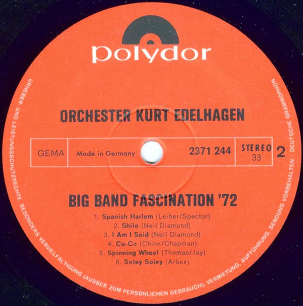 Orchester Kurt Edelhagen - Big Band Fascination '72 (Vinyl) Image