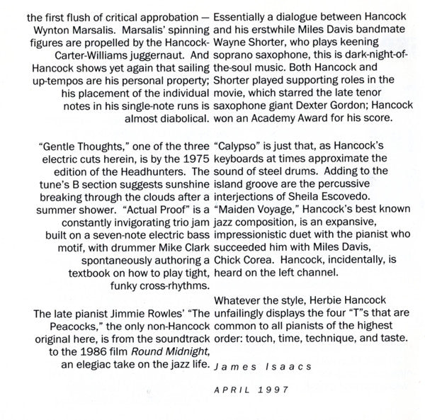 Herbie Hancock - Herbie Hancock (CD) Image