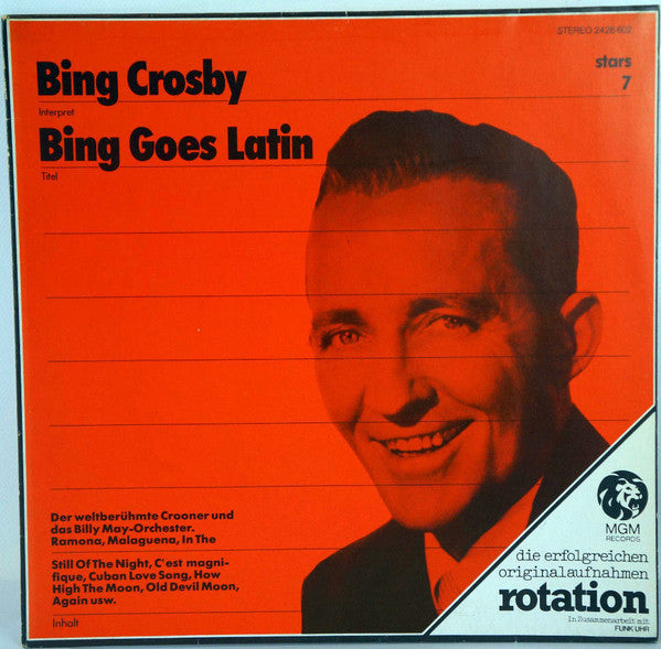 Bing Crosby - Bing Goes Latin (Vinyl) Image