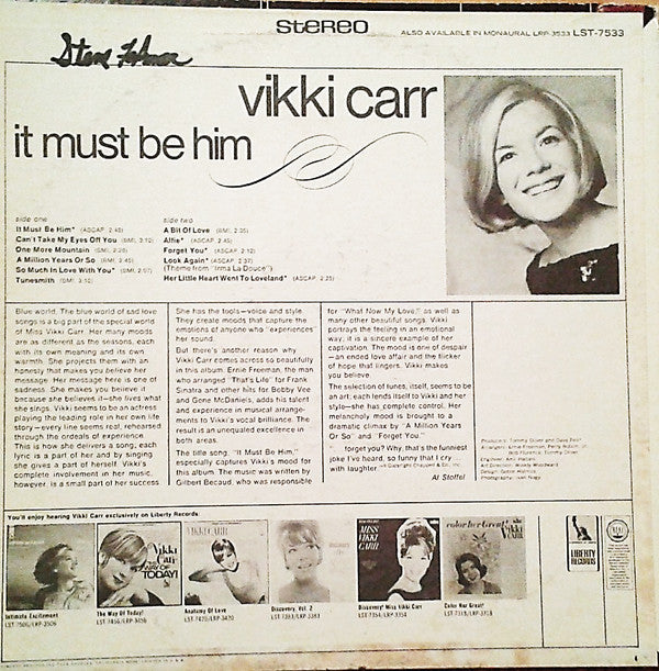 Vikki Carr - It Must Be Him (Vinyl)