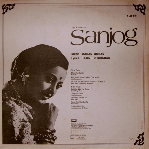 Madan Mohan, Rajinder Krishan - Sanjog (Vinyl) Image