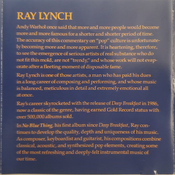 Ray Lynch - No Blue Thing (CD) Image