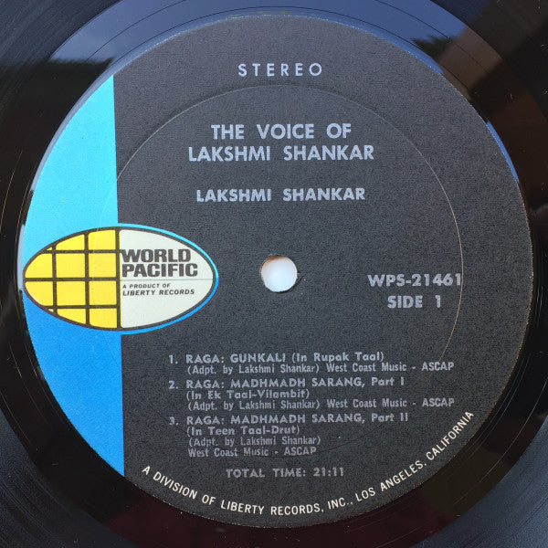 Lakshmi Shankar - The Voice Of Lakshmi Shankar (Vinyl) Image