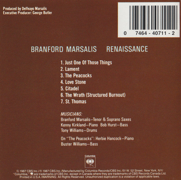 Branford Marsalis - Renaissance (CD) Image