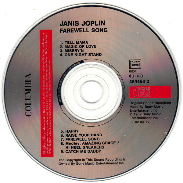 Janis Joplin - Farewell Song (CD)