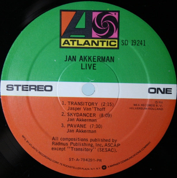 Jan Akkerman - Live (Vinyl)