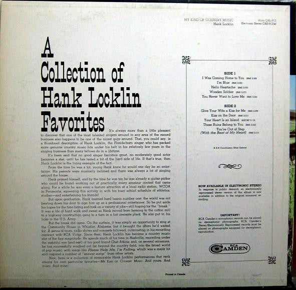 Hank Locklin - My Kind Of Country Music (Vinyl)