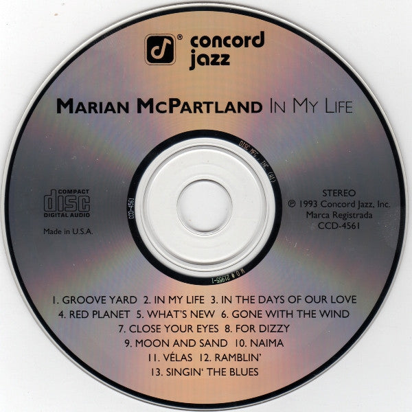 Marian McPartland - In My Life (CD) Image