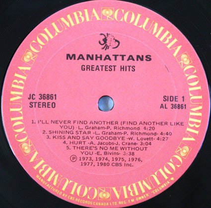 Manhattans - Greatest Hits (Vinyl)