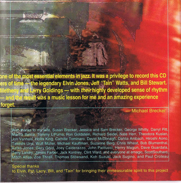 Michael Brecker - Time Is Of The Essence (CD) Image
