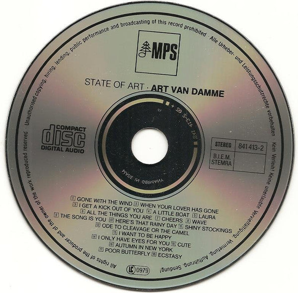 Art Van Damme - State Of Art (CD) Image