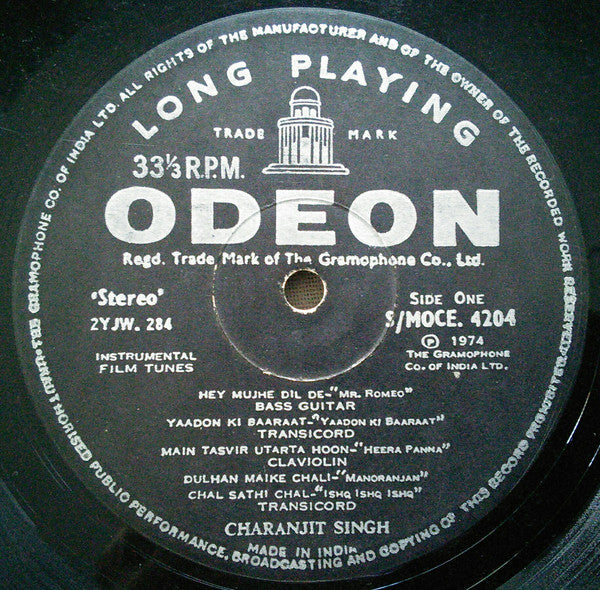 Charanjit Singh - Instrumental Film Tunes (Vinyl) Image