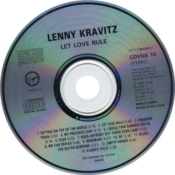 Lenny Kravitz - Let Love Rule (CD) Image
